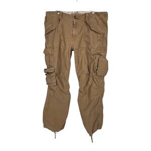 VTG Polo Ralph Lauren Pants Mens 40x30 Khaki Modern Fit Combat Cargo Paratrooper